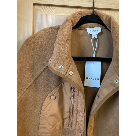 Heyson | NWT oliver fleece button down utility jacket | Large - Picture 4 of 5